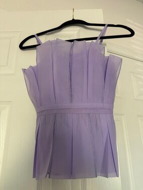 Lavender Chiffon Top